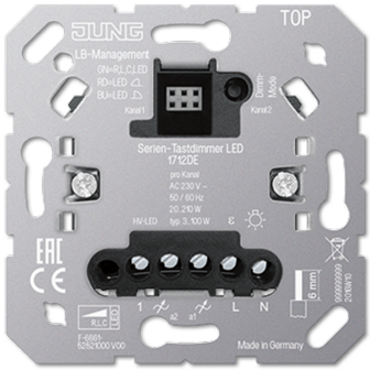 Jung serie tastdimmer universeel led 1712DE