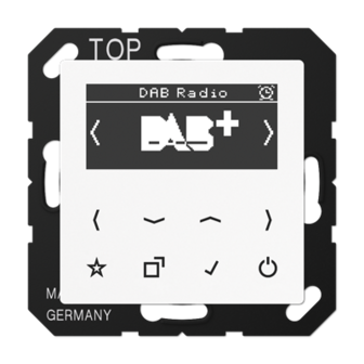 Jung smart radio DAB+ DAB A WW basiselement plus centraalplaat