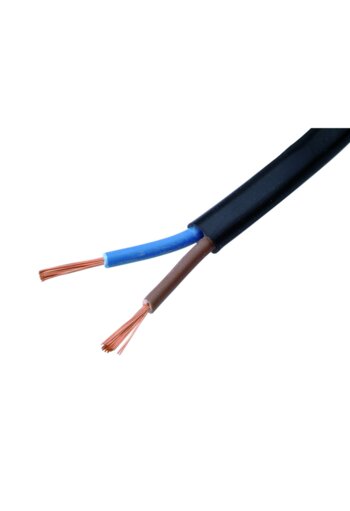 VMVL kabel 2x1mm zwart rol van 100 meter