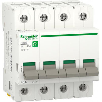 Schneider Electric hoofdschakelaar 4P 40A RESI9