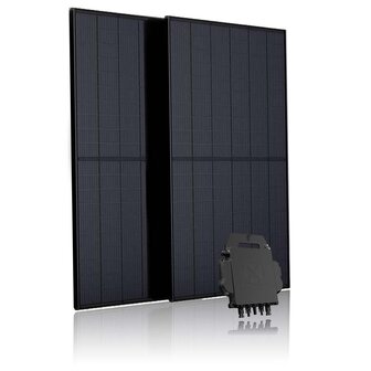 Zonnepaneel pakket met omvormer en 2 zonnepanelen 840Wp
