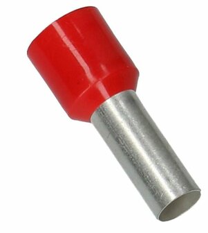 Adereindhuls 10mm2 rood 