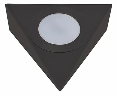 LED Driehoekspot/Keukenspot mat zwart 230V + 2 meter snoer