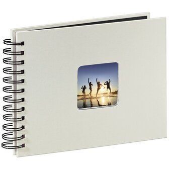 Hama Spiraalalbum Fine Art 24 X 17cm 50 Zwarte Pagina&#039;s Krijt