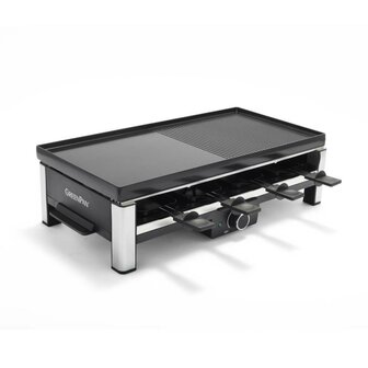 GreenPan Bistro Gourmet Raclette 8 Personen Zwart/Zilver