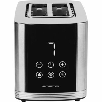 Emerio TO-128308 Broodrooster Zwart/RVS