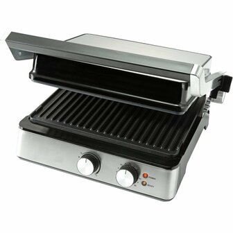 Bourgini Pure Contact Grill RVS/Zwart
