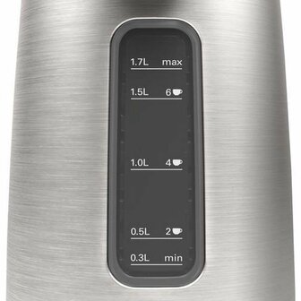 Bosch TWK5P480 DesignLine Waterkoker 1.7L 2400W Zwart/RVS