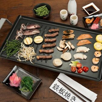 Bourgini Classic Duo Multi Plate Outdoor RVS/Zwart