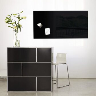 Sigel SI-GL145 Glasmagneetbord Artverum 910x460x15mm Zwart