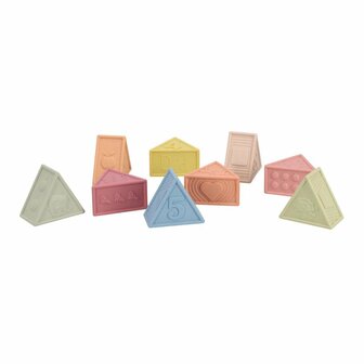 Jipy Bioplastic Zachte Blokken Driehoek 9-delig