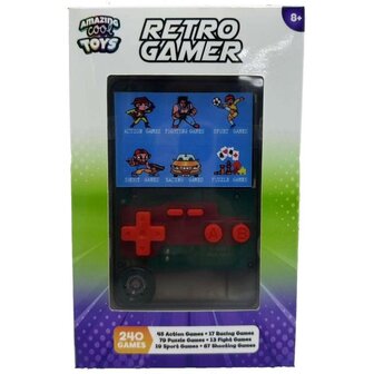 Amazing Cool Retro Gamer Transparant Zwart
