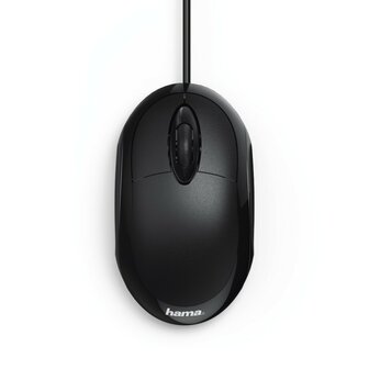 Hama Optische Muis Met 3 Knoppen MC-100 Met Kabel Zwart