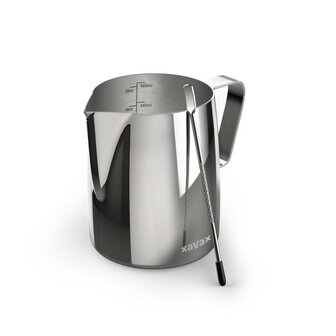 Xavax Barista Melkkannetje 600 ml + Latte Art Pen RVS