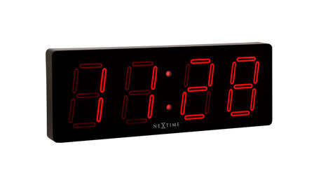 NeXtime NE-3059 Wandklok 51.5 X 18 X 4.5 Cm, Plastic, &#039;Big D&#039;