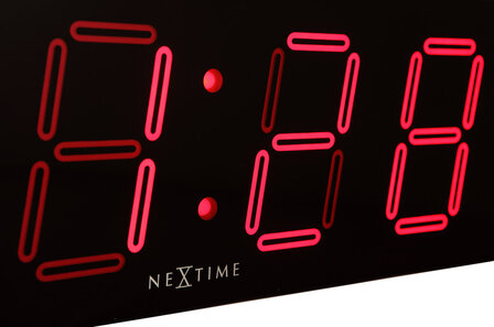 NeXtime NE-3059 Wandklok 51.5 X 18 X 4.5 Cm, Plastic, &#039;Big D&#039;
