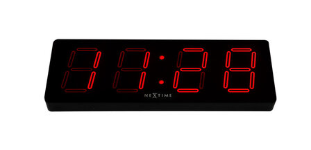 NeXtime NE-3059 Wandklok 51.5 X 18 X 4.5 Cm, Plastic, &#039;Big D&#039;