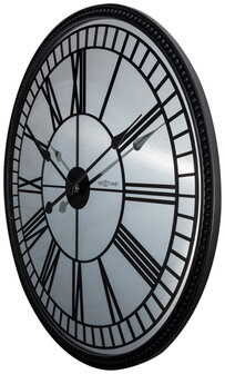 NeXtime NE-3255 Wandklok Cleopatra Mirror Dia 56cm Glas Zwart