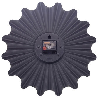 NeXtime NE-3286BR Metalen Wandklok - 40cm - Stille Klok - Bruin - Metaal - &quot;Sunny&quot;