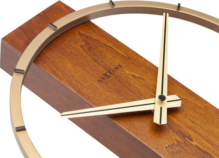 NeXtime NE-5226BR Tafelklok Carl Table 34x27cm Hout Bruin