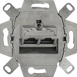 Busch Jaeger 0218/12-101 UAE datadoos 2xRJ45 cat6a basis