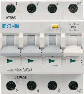 Eaton Holec aardlekautomaat 3P+N B16/30MA 1742431