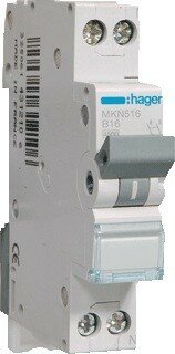 Hager MKN516 installatie automaat B16 1P+N/16A