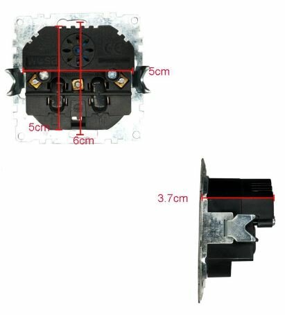 USB stopcontact glas met volle afdekking en 2 usb poorten