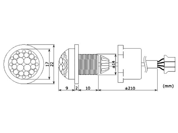 Mini Pir-bewegingsmelder inbouw 230V