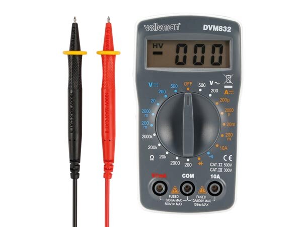 Digitale multimeter CAT II 500 V / CAT III 300 V - 10 A