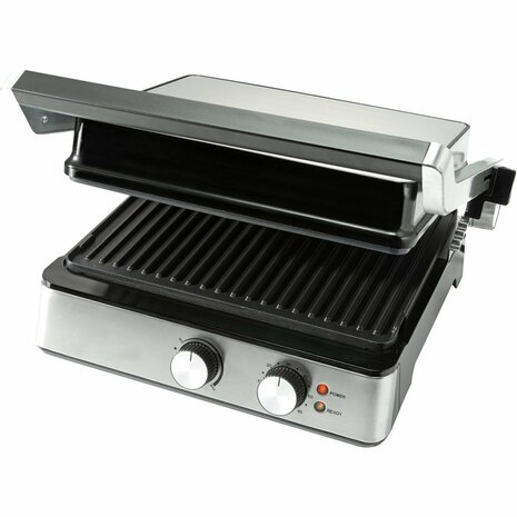 Bourgini Pure Contact Grill RVS/Zwart