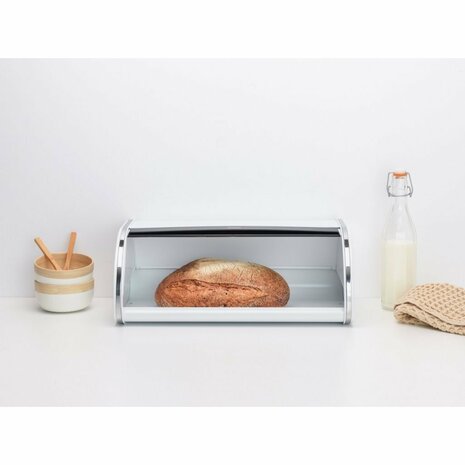 Brabantia Broodtrommel met Schuifdeksel Wit