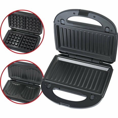 Bourgini 3in1 Multi Grill Zwart