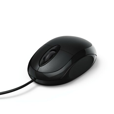 Hama Optische Muis Met 3 Knoppen MC-100 Met Kabel Zwart