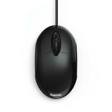 Hama Optische Muis Met 3 Knoppen MC-100 Met Kabel Zwart