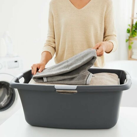 Rotho Flowers Wasmand 50L Antraciet