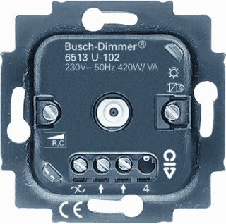 gemakkelijk vegetarisch Silicium Busch Jaeger dimmer 6513U-102 tronic voor led, gloei-en halogeenlamp  40-420W - Euro-electronics.nl