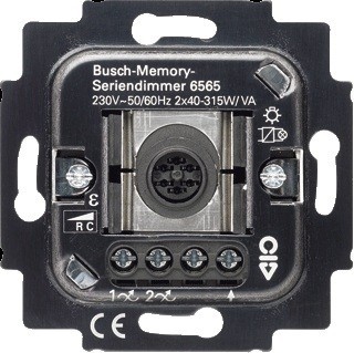 soep Voorwoord lineair Busch Jaeger 6565 U memory seriedimmer 2x40-315W - Euro-electronics.nl
