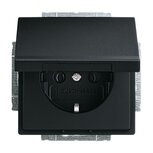 Busch Jaeger 20 EUK-885 wandcontactdoos met klapdeksel Future Linear mat zwart Busch Jaeger 20 EUK-885 wandcontactdoos met klapdeksel Future Linear mat zwart