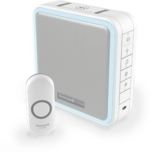 Honeywell DC915SN draadloze draagbare deurbel wit met drukknop 8 tonen 90db 200m Honeywell DC915SN draadloze draagbare deurbel wit met drukknop 8 tonen 90db 200m