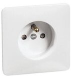 Peha wandcontactdoos met pendaarde standaard inline levend wit 80.6671.02 SI Peha wandcontactdoos met pendaarde standaard inline levend wit 80.6671.02 SI
