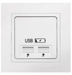 Peha Badora centraalplaat usb aansluiting inline levend wit 11.610.02 USB SPV Peha Badora centraalplaat usb aansluiting inline levend wit 11.610.02 USB SPV