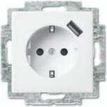 ABB Busch-Jaeger 20 EUCBUSB-914 wandcontactdoos met usb en kinderveilig Balance SI alpinwit ABB Busch-Jaeger 20 EUCBUSB-914 wandcontactdoos met usb en kinderveilig Balance SI alpinwit