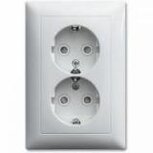 ABB Busch-Jaeger 302EUJT-914 wandcontactdoos dubbel inbouw kinderveilig Balance SI alpinwit ABB Busch-Jaeger 302EUJT-914 wandcontactdoos dubbel inbouw kinderveilig Balance SI alpinwit