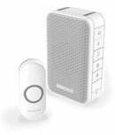 Honeywell DC313N draadloze draagbare deurbel met drukknop 6 tonen 84db 150m Honeywell DC313N draadloze draagbare deurbel met drukknop 6 tonen 84db 150m