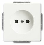 Busch Jaeger 2300 UCRKS-884-503 wandcontactdoos zonder randaarde kinderveilig studiowit mat Busch Jaeger 2300 UCRKS-884-503 wandcontactdoos zonder randaarde kinderveilig studiowit mat