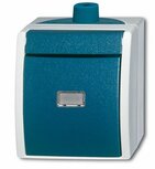 Busch Jaeger 2621 W-53-206-503 pulsdrukker wissel opbouw IP44 spatwaterdicht Busch Jaeger 2621 W-53-206-503 pulsdrukker wissel opbouw IP44 spatwaterdicht