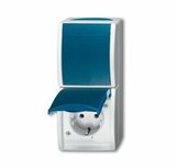 Busch Jaeger 2601/6/20 EW-53 combinatie schakelaar/wcd opbouw spatwaterdicht IP44 Busch Jaeger 2601/6/20 EW-53 combinatie schakelaar/wcd opbouw spatwaterdicht IP44