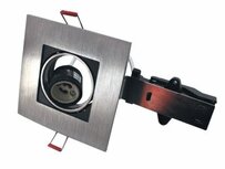 Lumiance Inset Trend Square Flush Swing GU10 geborsteld alu kantelbaar vierkant Lumiance Inset Trend Square Flush Swing GU10 geborsteld alu kantelbaar vierkant