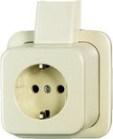 Busch Jaeger BJ enkele wandcontactdoos wcd met montageplaat opbouw 2300 EAPJ Busch Jaeger BJ enkele wandcontactdoos wcd met montageplaat opbouw 2300 EAPJ
